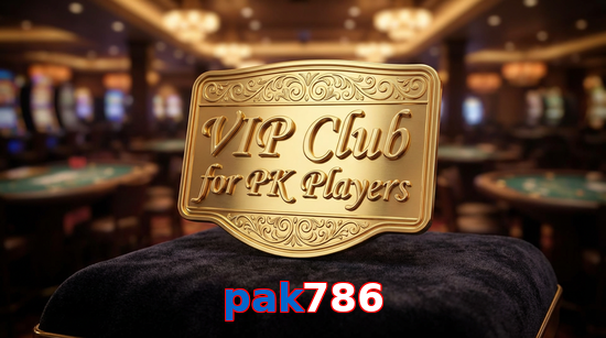 Main screen of Pak786 vip page for PK players